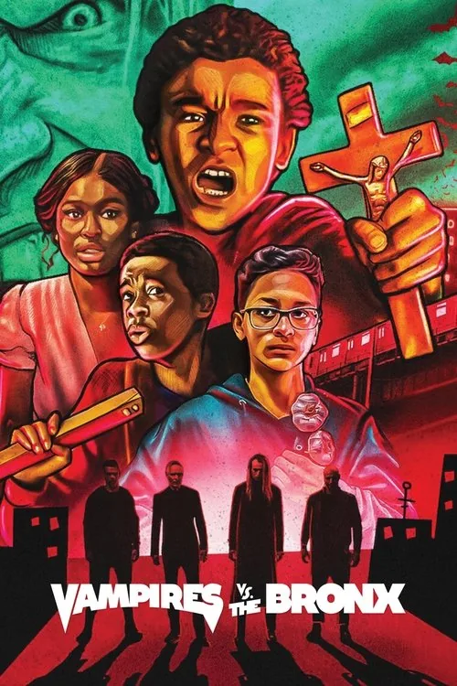 Vampirler Bronx'ta film afişi